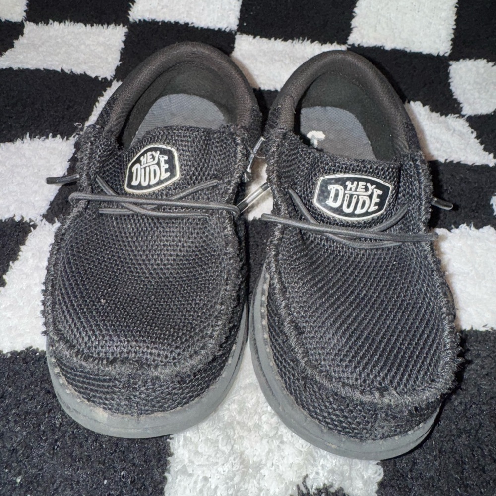 Hey Dude Shoes | Kids Size 12 | Black | Well-Loved, Still Chill